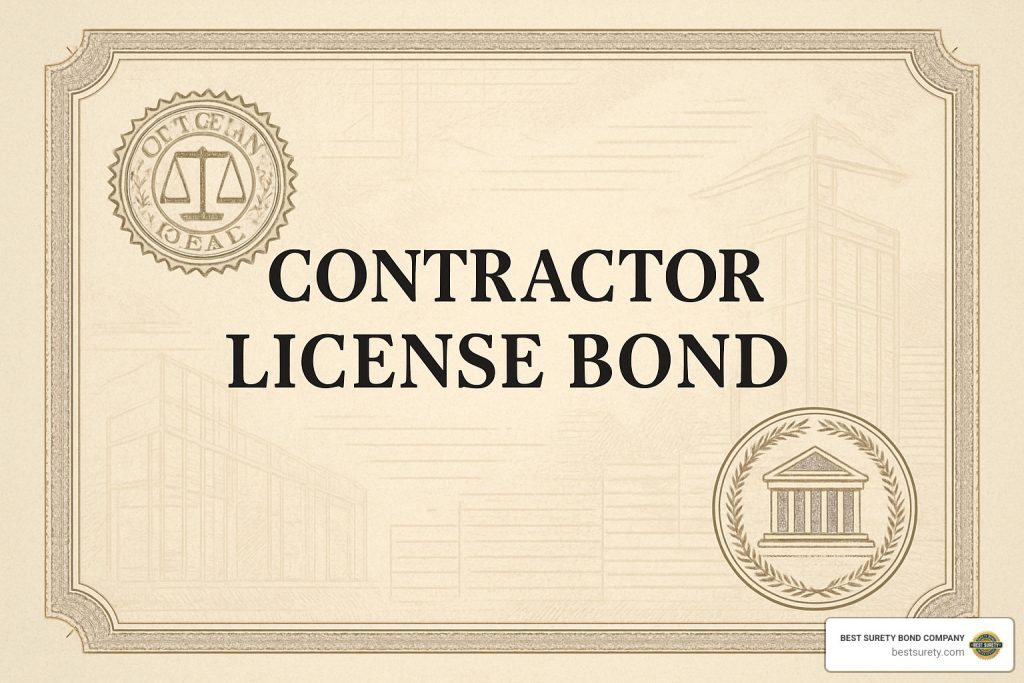 contractor license bond