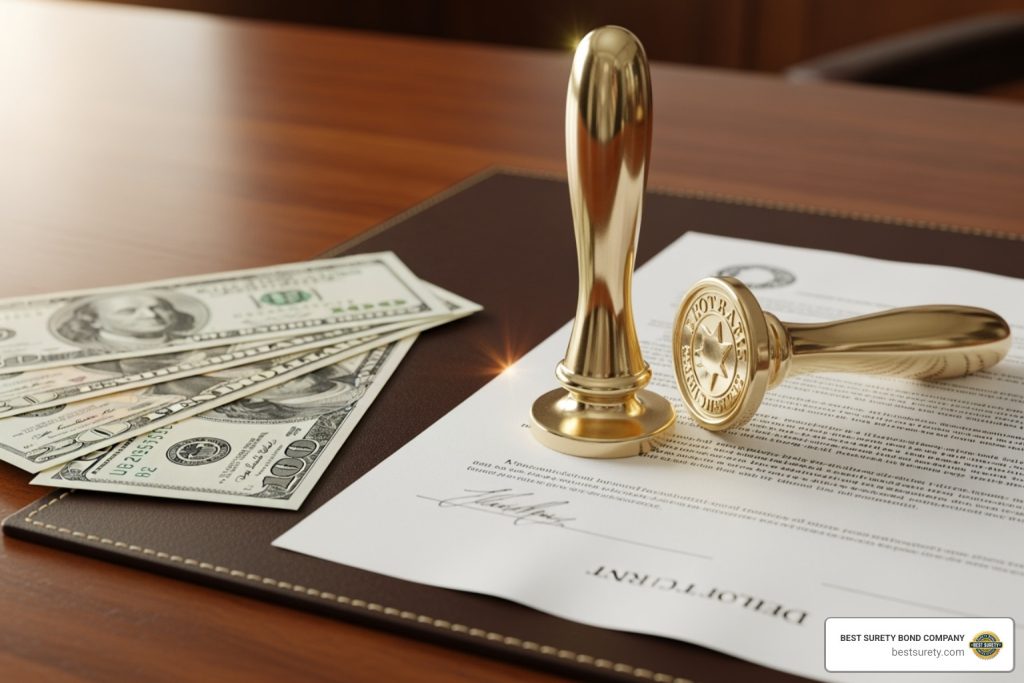 how much does a notary bond cost